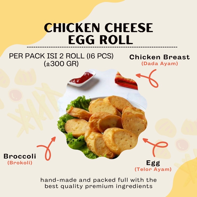 

CHICKEN CHEESE EGG ROLL