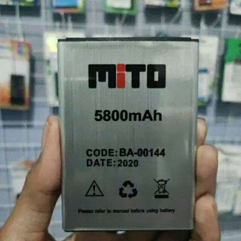 Batre bt Mito baterai bateray Mito W1 2019 BA00144 original Mito A36