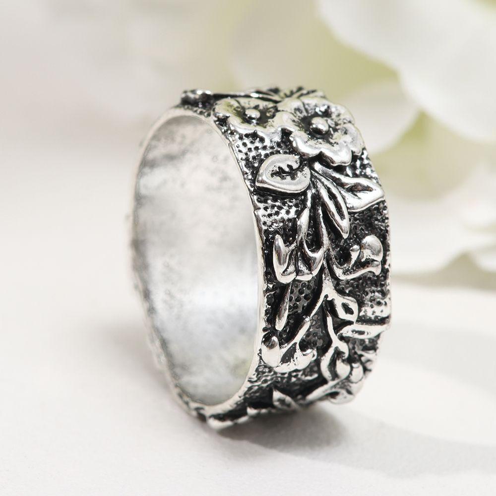 Solighter Pretty Flower Ring Fashion Perhiasan Pertunangan Pesta Ukuran 5-10 Hummingbird Rings