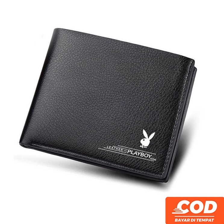 Dompet Lipat Pria Import Premium Branded Pendek P-boy Cowok Simpel Tebal Korea Style Fashion Murah Grosir COD TOKO92