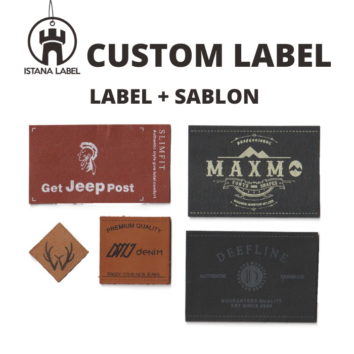 

CUSTOM LABEL KULIT (LABEL + SABLON)