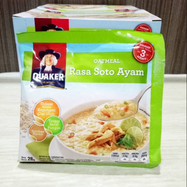 Quaker Oatmeal Rasa Soto Ayam