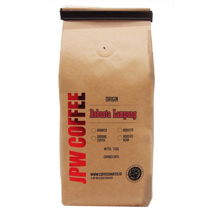 

JPW Coffee Kopi Robusta Lampung500g Bubuk - Specialty Grade Coffee