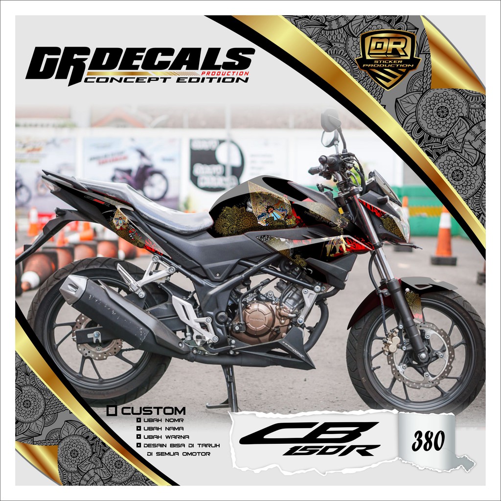 380 (Cod) Decal Custom CB150R STREETFIRE - Decal CB150R STREETFIRE Tahun 2020 Full body