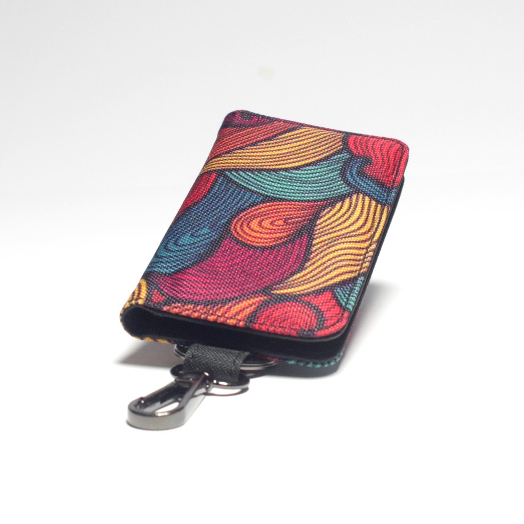 Dompet STNK motor mobil gantungan kunci keyless multi warna - Philo