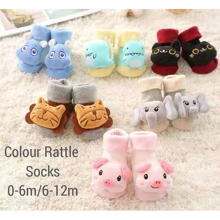 Colour Rattle Socks/ Kaos Kaki Bayi