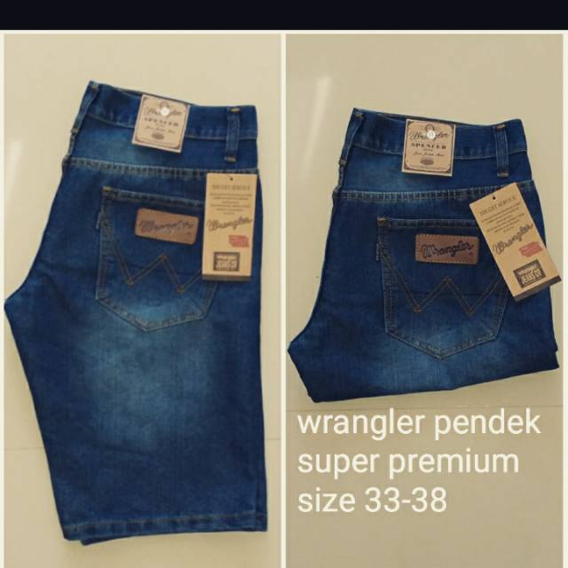 Celana  Jeans Wrangler pendek/ celana pendek Wrangler
