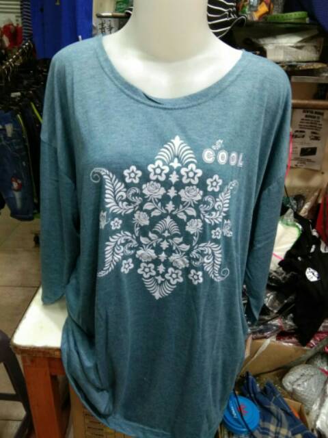 Blouse Atasan Wanita Tangan 3/4 Ukuran Jumbo