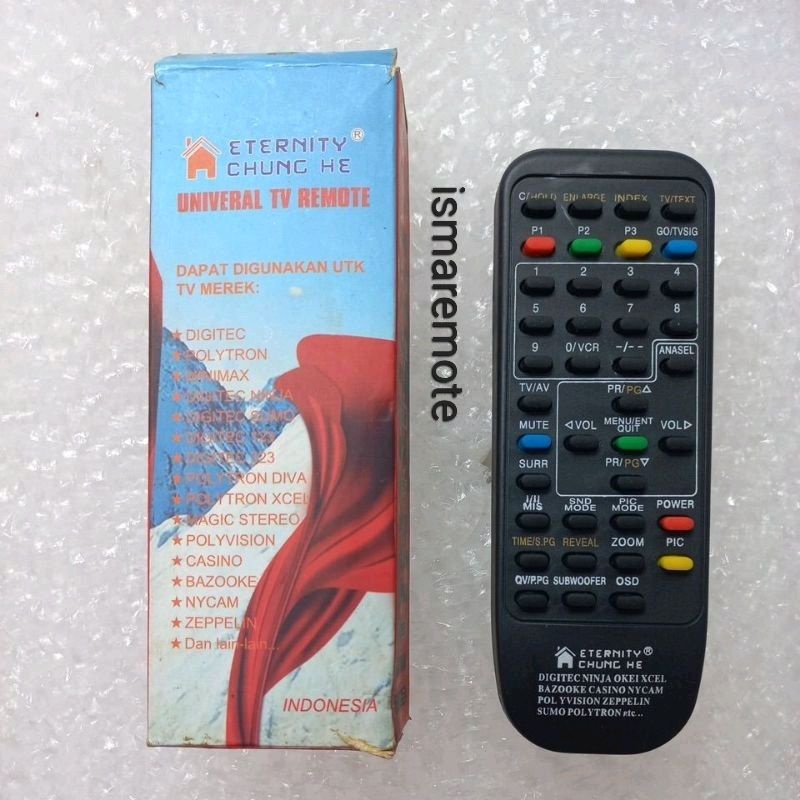 REMOTE REMOT TV UNIVERSAL KHUSUS TV POLYTRON DIGITEC MINIMEX