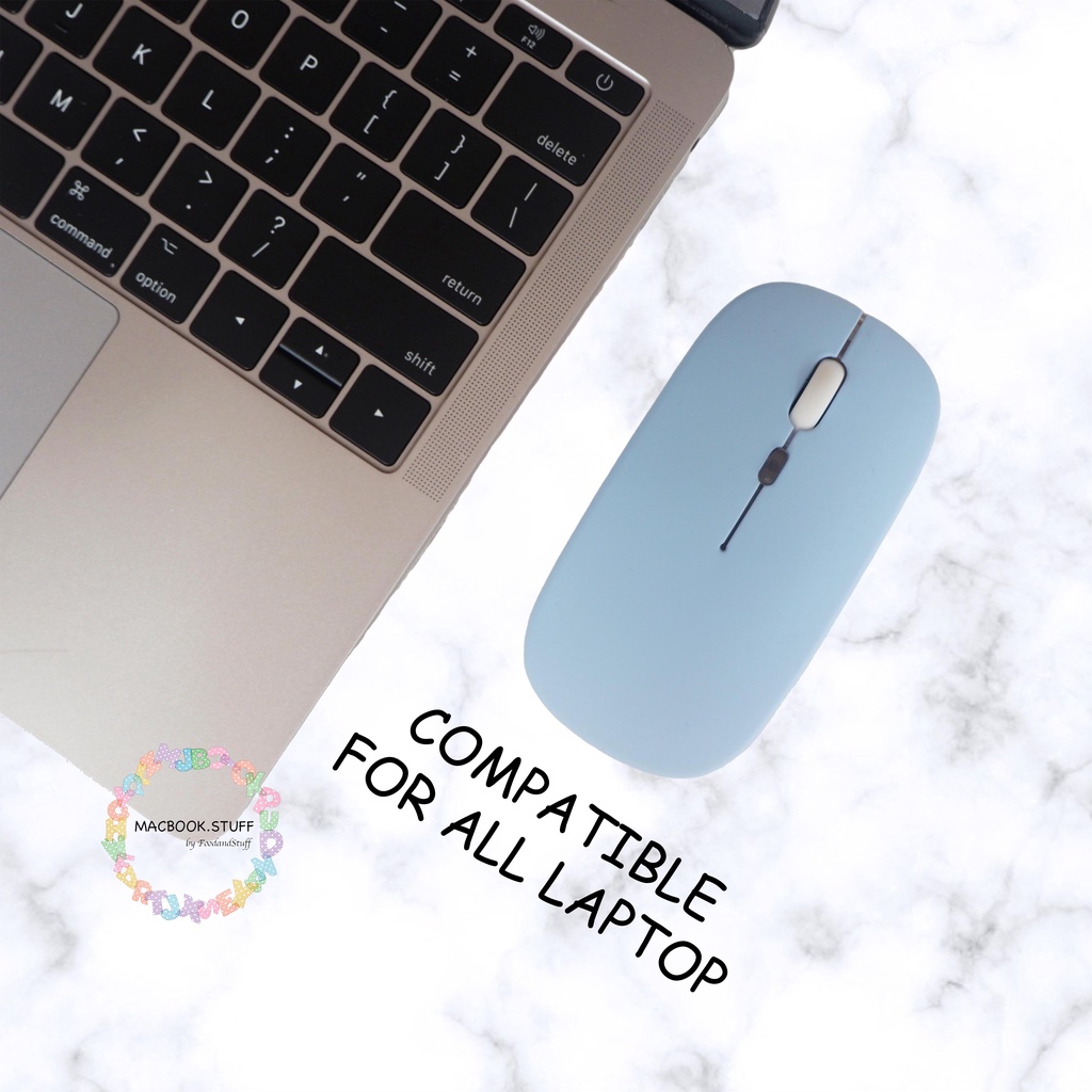 WIRELESS BLUETOOTH SILENT LED MOUSE PASTEL COLOR ULTRA LIGHT SLIM OPTICAL MAC MACBOOK WINDOW LINUX CHROME