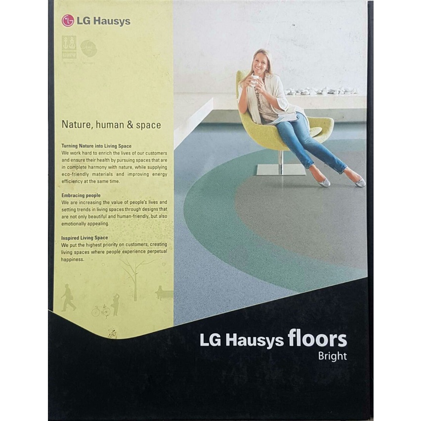 Lantai Vinyl Roll LG Hausys Bright