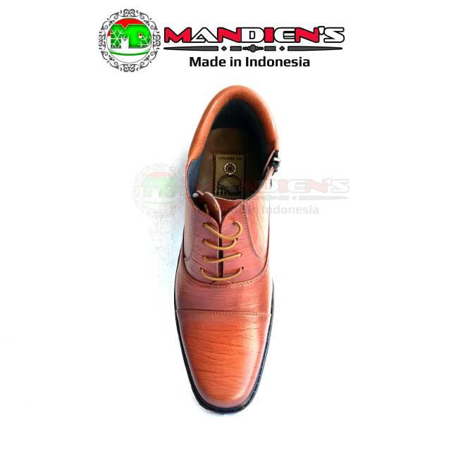 MANDIENS  PDH SJ174 CoklatKY Export Quality / Sepatu Kulit Sapi / Sepatu Kulit Pria / Sepatu Kerja