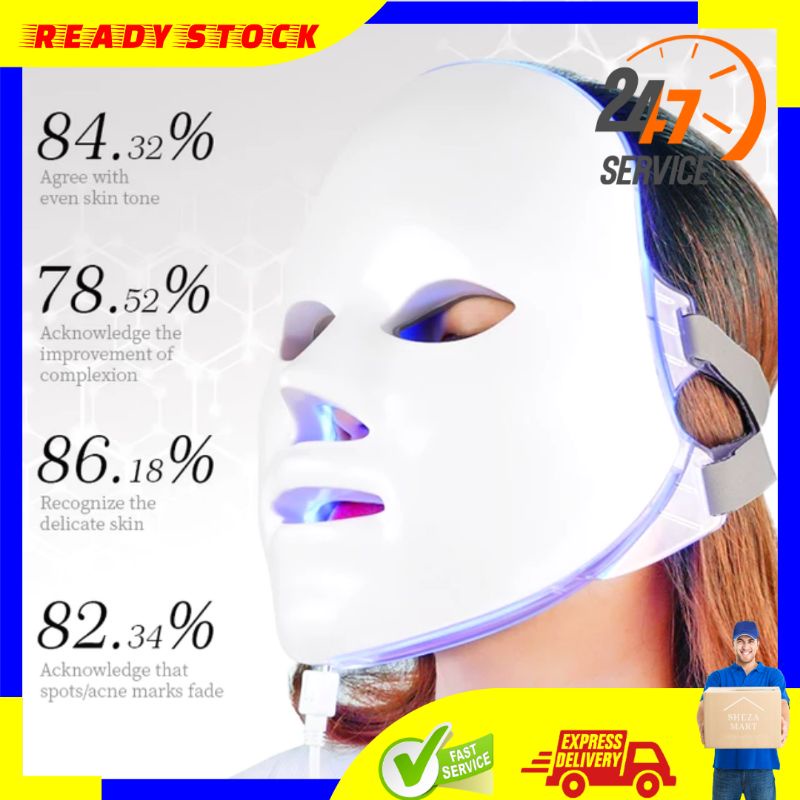 BARU ORIGINAL SUDAH INCLUDE BOX PLUS REMOTE  SM Pdt Masker Sinar Topeng Alat Perawatan Wajah LED Pho