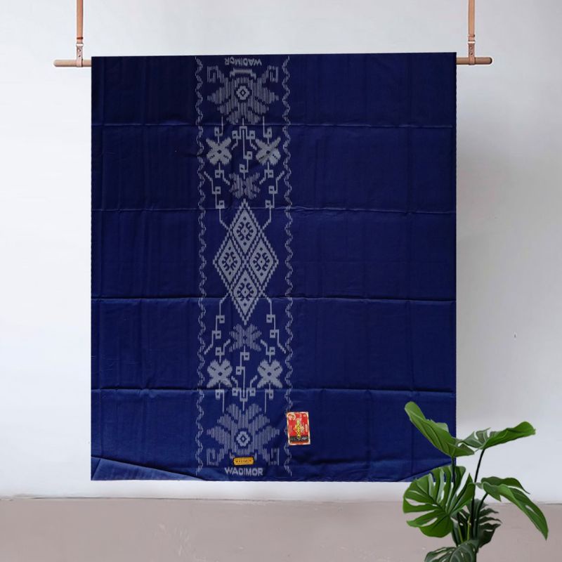 Sarung Tenun Wadimor Polos Tumpal Kembang pria dewasa original grosir ecer seragam fashion muslim ba