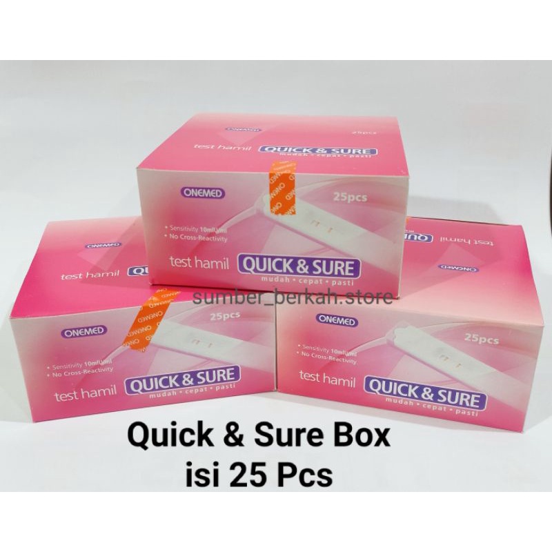 QUICK &amp; SURE TESPEK BOX TES HAMIL CASETTE ONEMED TEST PACK