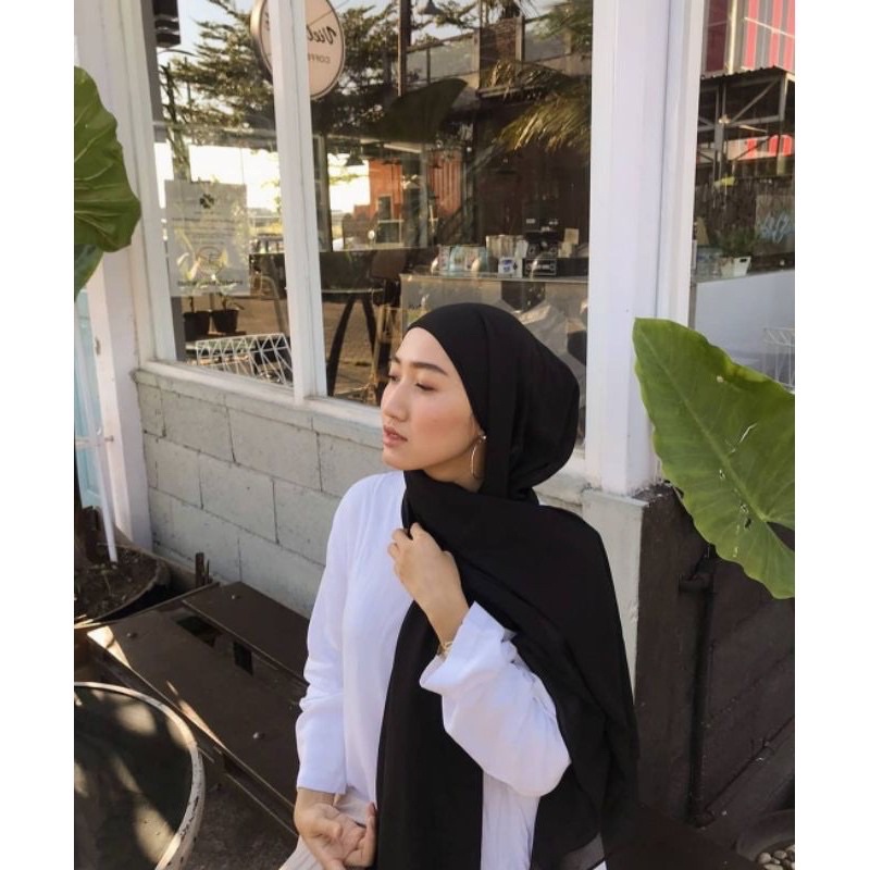 ALGHANI - PASHMINA CERUTY BABYDOLL INSTAN INNER 2IN1