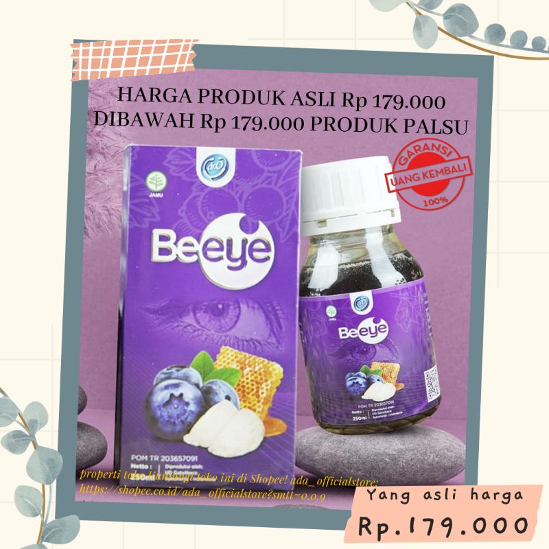 Madu Beeye 250ml obat mata minus plus silinder katarak glaukoma petrigium rabun bukan Madu Vitomata