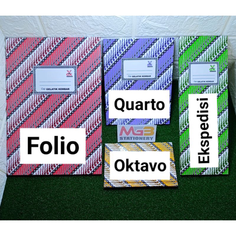 

Buku Hardcover / Buku Tulis / Buku Quarto GELATIK KEMBAR 100 Lembar - ATK