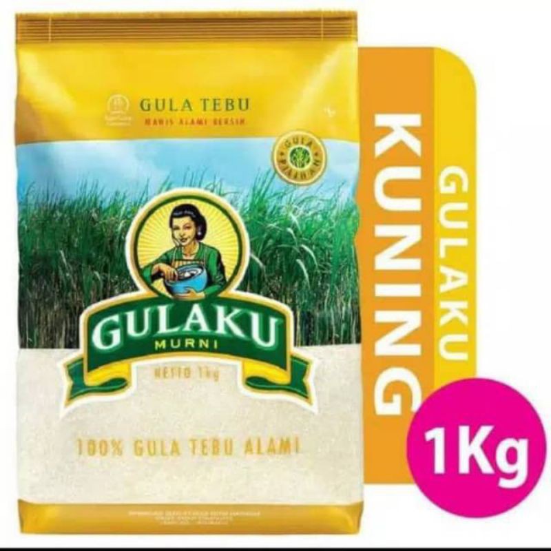 

GULAKU KUNING 1kg - GULA TEBU ALAMI KEMASAN KUNING