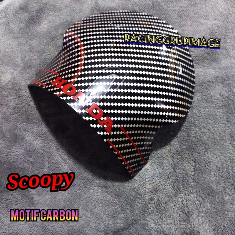 visor carbon scoopy fi dan karbu