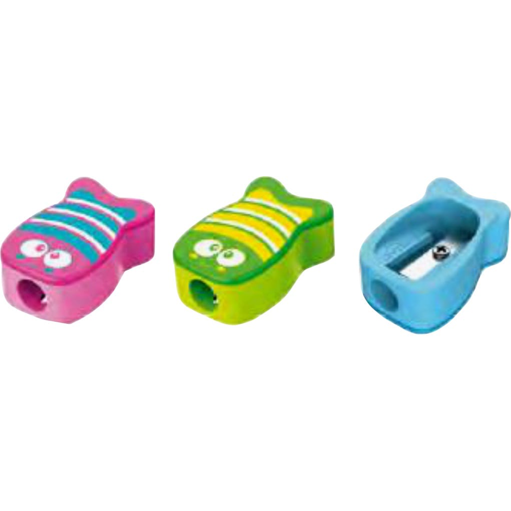 

Rautan / Peraut / Serutan Pensil / Sharpener AGATIS Fish Warna-Warni