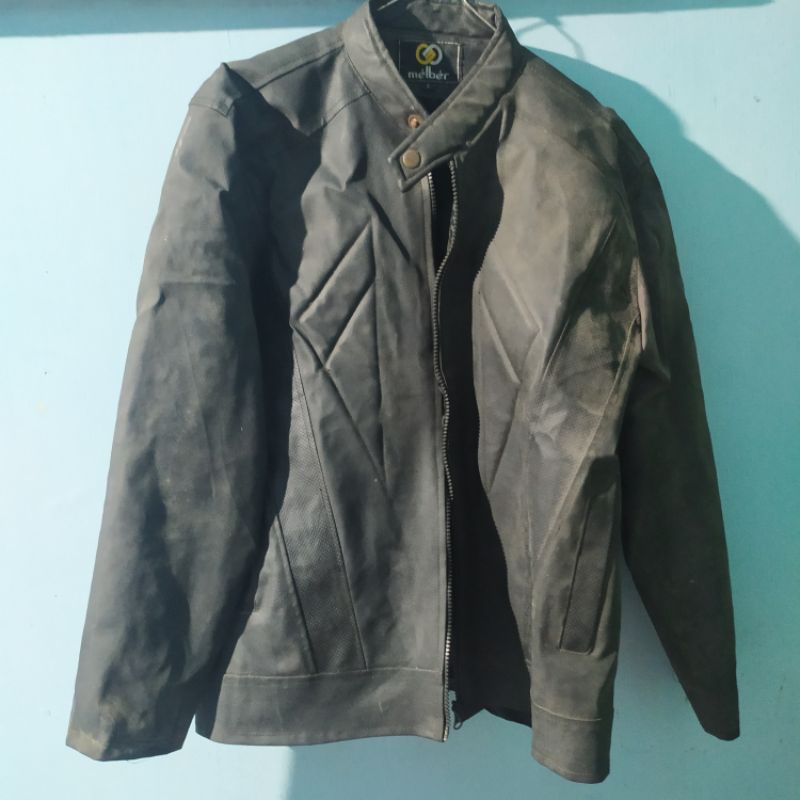 (BEKAS) JAKET KULIT PRIA MELBER