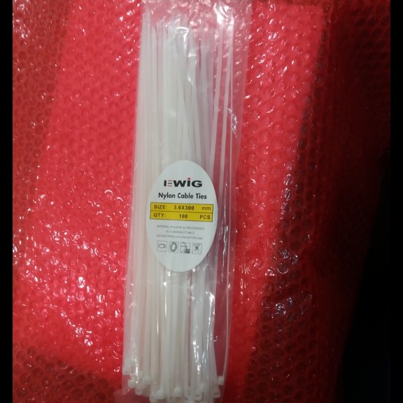 Nylon Cable Ties insulok Insulock 30cm Putih Isi @100pcs