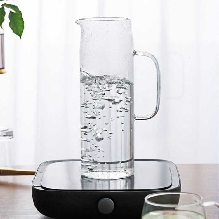 IDN TOOLS - BORREY Teko Pitcher Teh Chinese Teapot Glass Bamboo Lid - CW2366