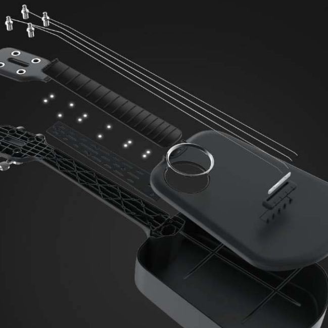 POPULELE 2 with Led Bluetooth - Gitar ekulele