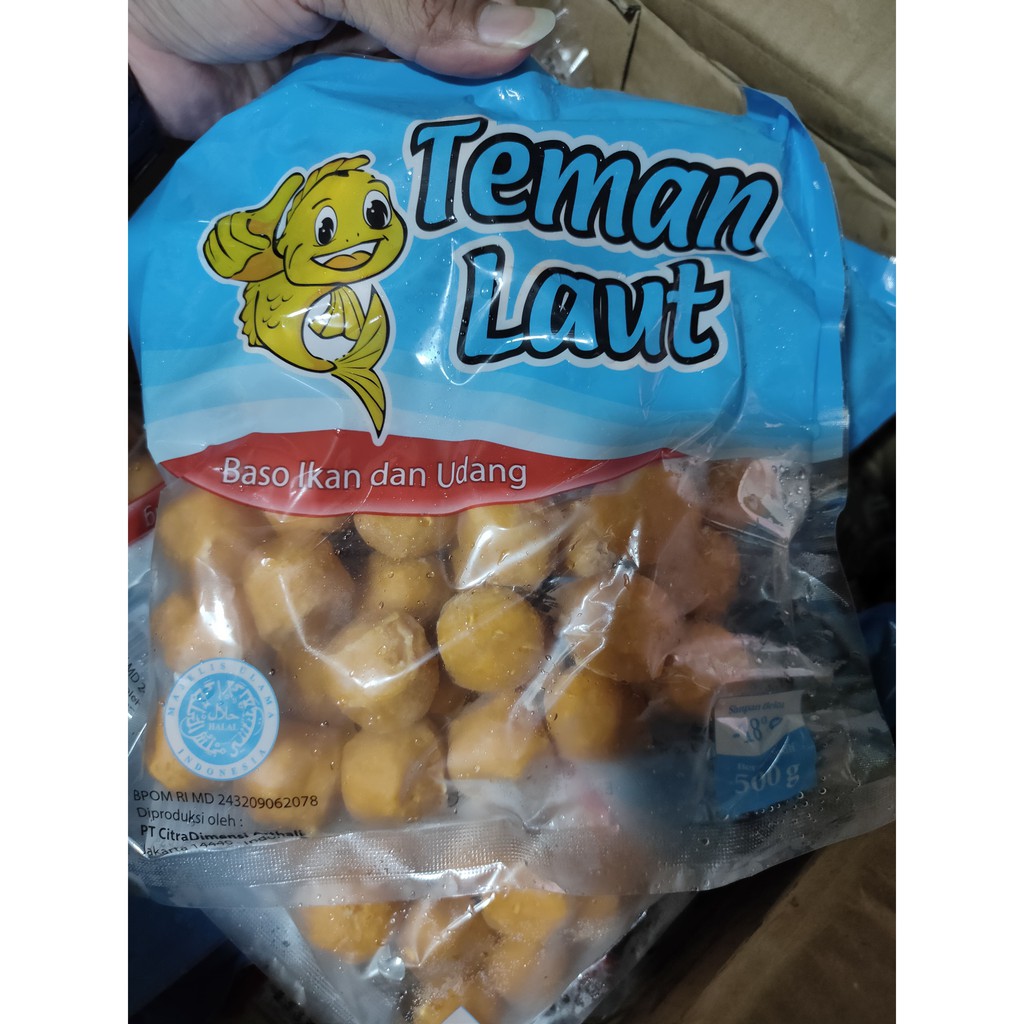 Jual Teman Laut Bakso Ikan Dan Udang 500 Gram Shopee Indonesia