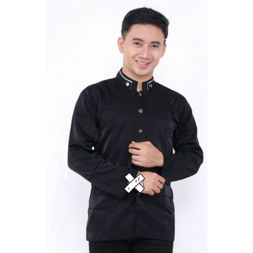 Jasko polos masa kini jas koko muslim baju muslim pria dewasa polos