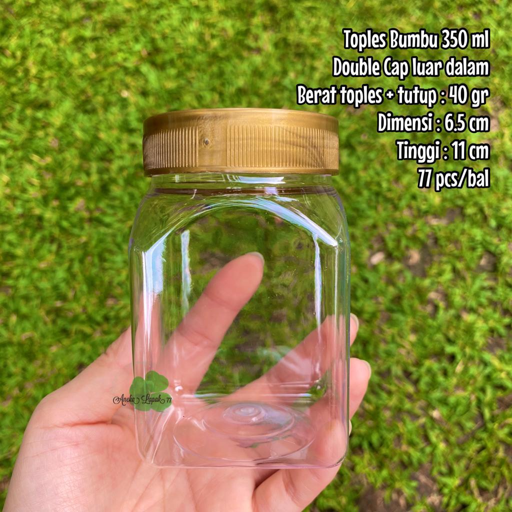 Toples jar bumbu 350 430 ml toples plastik murah jar bumbu murah laris