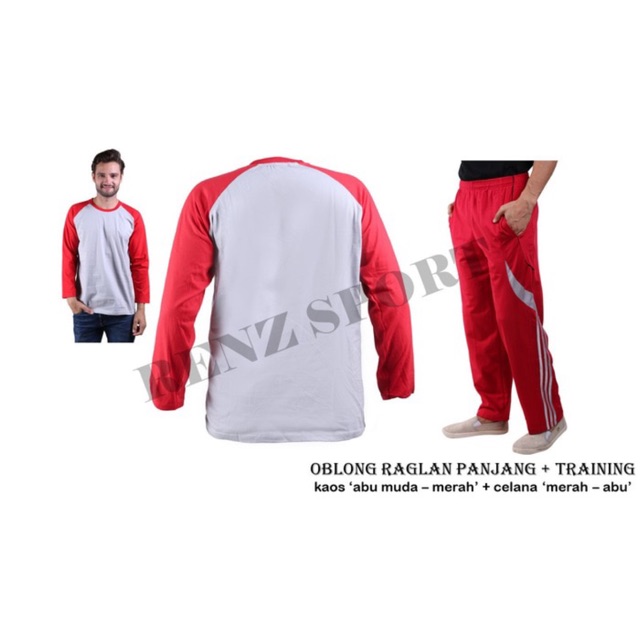 Setelan olahraga / agustusan / diklat / merah putih / trening / kaos / baju celana / seragam senam