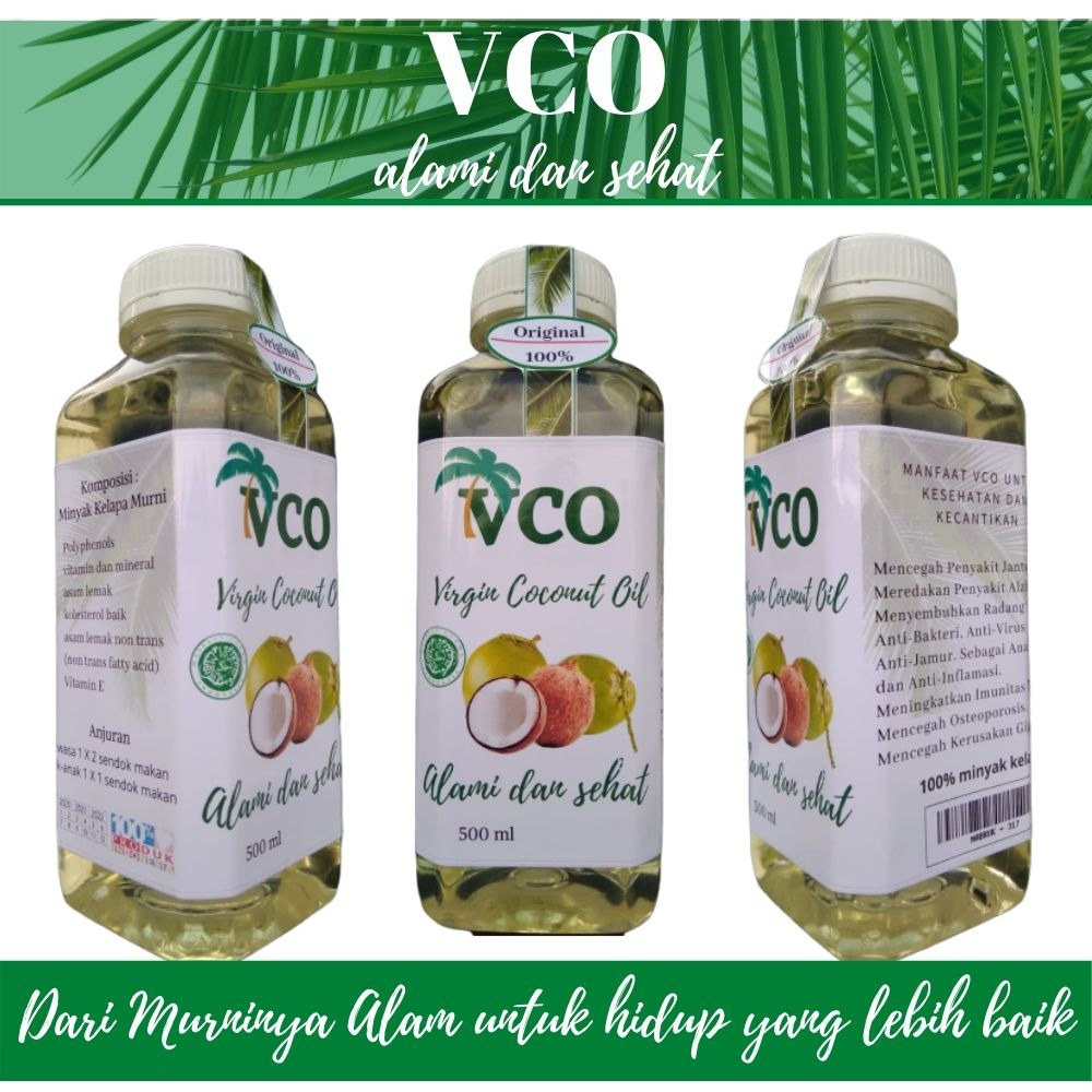 

VCO Virgin Coconut Oil 500ml MABRUK Sehat Alami - Imun Tubuh