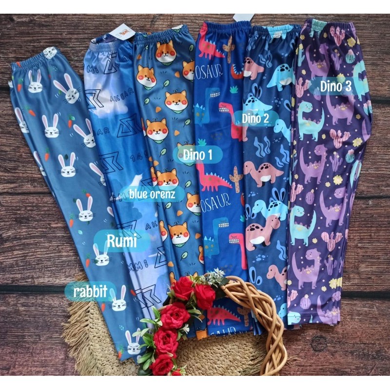 Inoel Kids Legging Anak Perempuan Motif Lucu - Leging Harian Spandex - Lagging Usia Sampai 10 Tahun