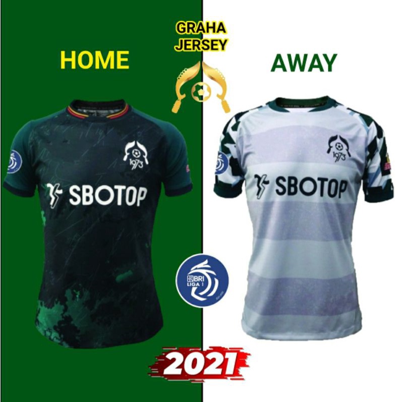 Jersey Persikabo 1973 Home Away 2021 - 2022 BRI Liga 1 Hijau Putih Printing Lokal