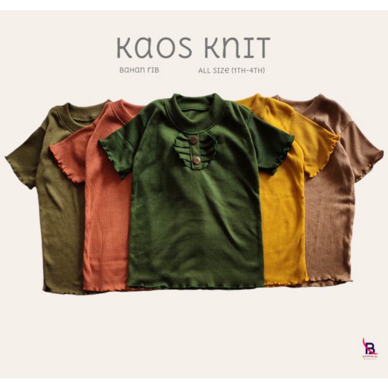KAOS ANAK CEWEK RIB