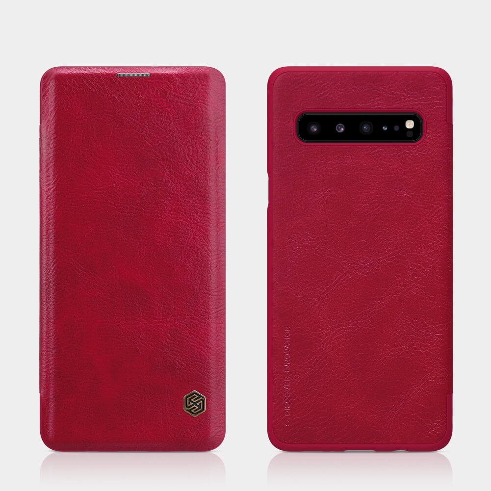 SAMSUNG GALAXY S10 PLUS NILLKIN QIN LEATHER CASE ORIGINAL