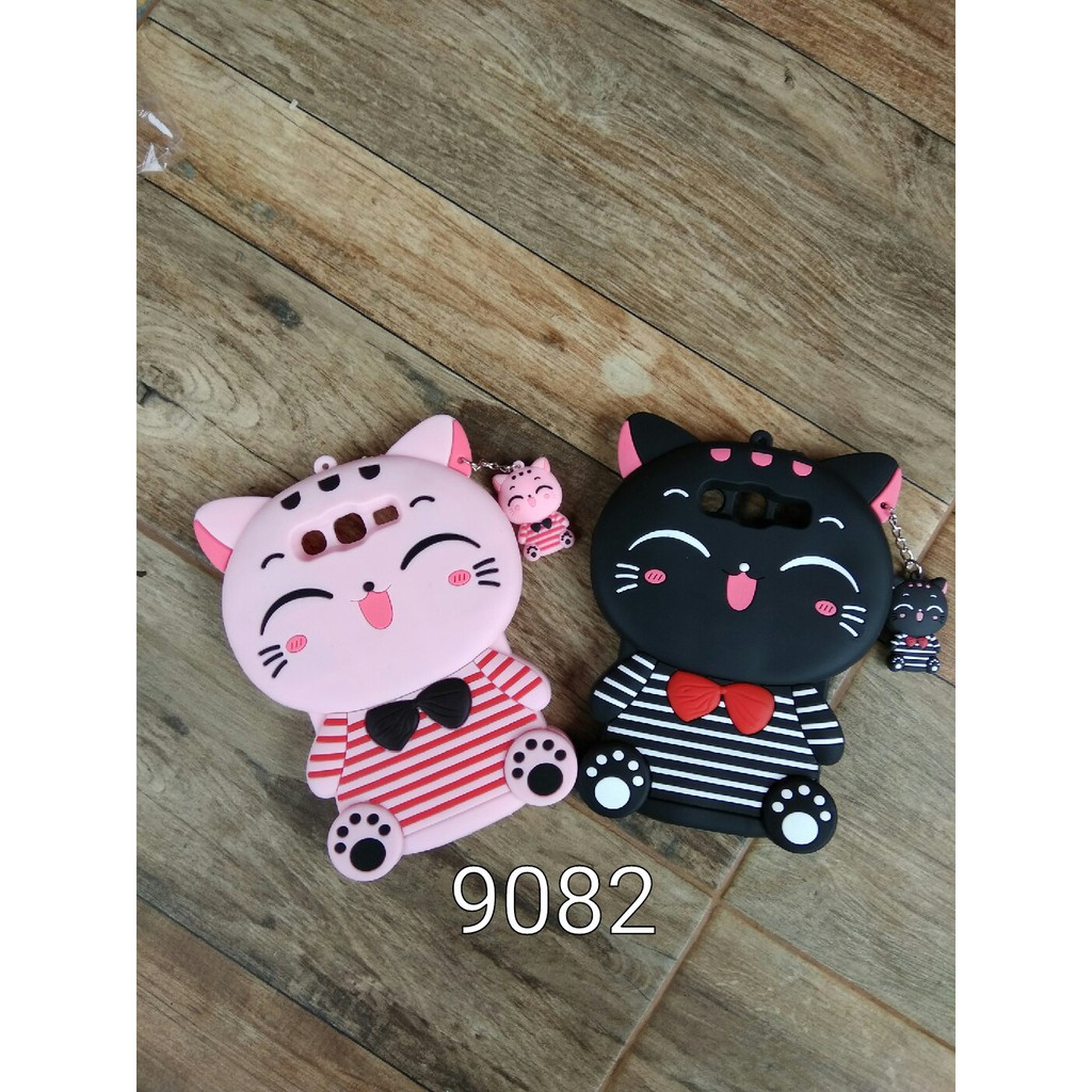 SAMSUNG GRAND i9082 Case 4D/3D Mimi Cat Smile Karacter Kucing Soft SILIKON