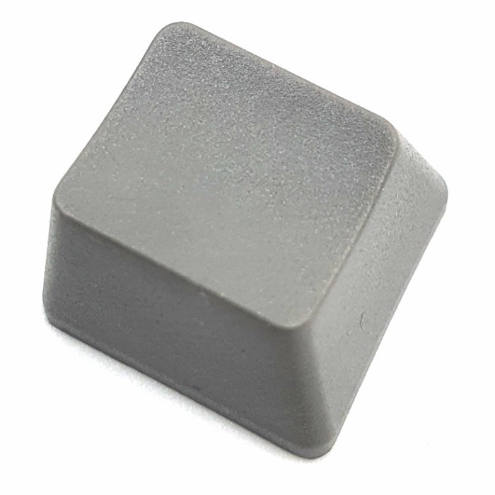 Keycap PBT 1U dark grey polos blank replacement keyboard button tombol