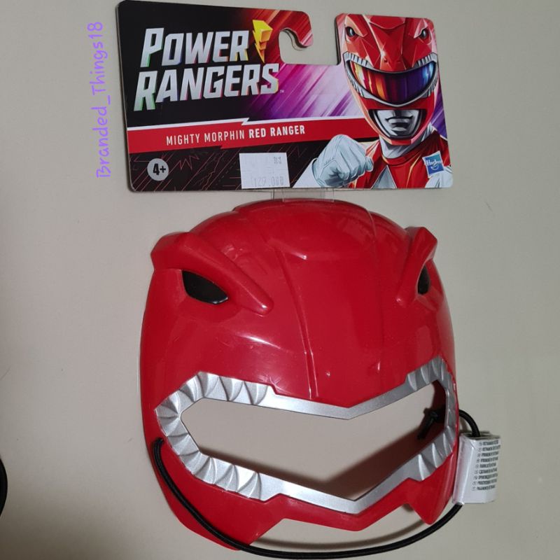 Mainan Topeng Power Ranger Mighty Morphin Red Mask Masks Power Rangers Merah Original Hasbro