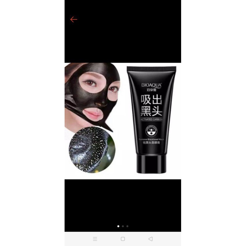 Bioaqua Masker Charcoal Asli... Mengangkat Komedo
