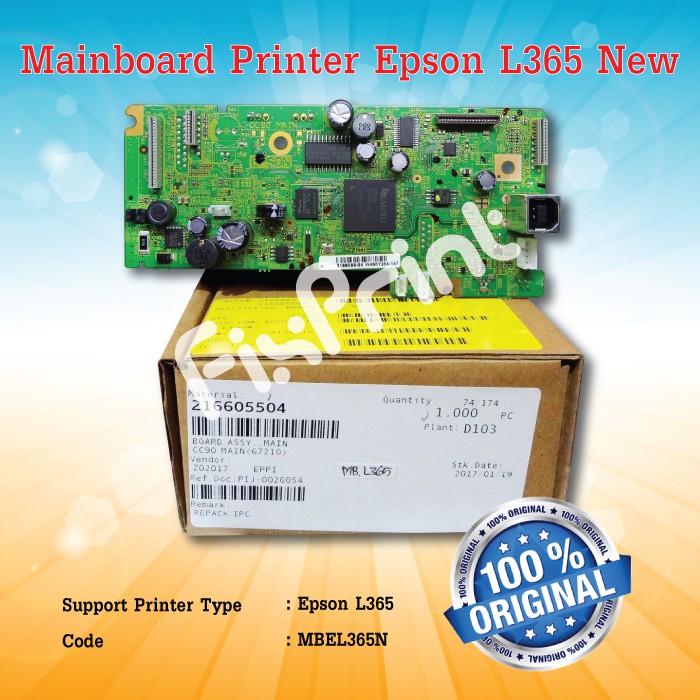 Board Printer Epson L365, Mainboard L365, Motherboard Epson L365 New Original