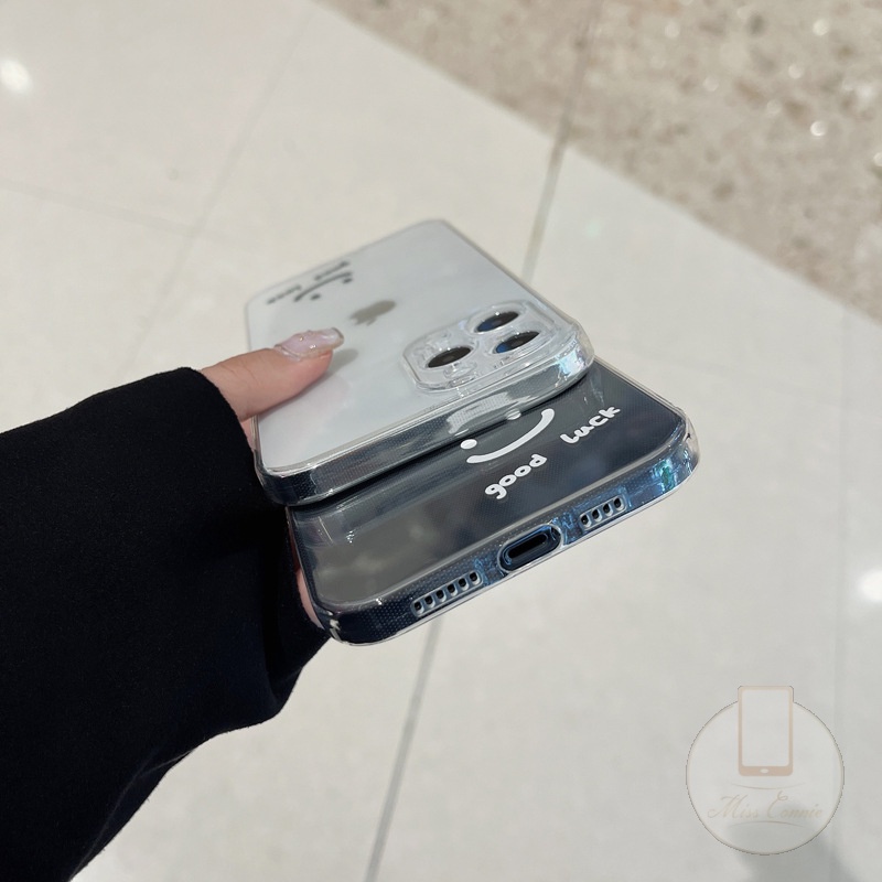 Samsung A32 A50S A22 A52 A72 A21S A12 A50 A51 A71 A20S A30S A31 A10S A11 M22 M32 F22  M11 M12 Good Luck Smiley Clear Soft Case-2