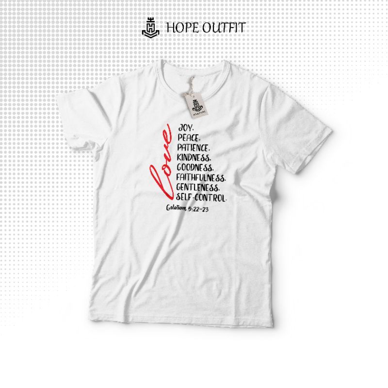 Kaos Rohani Kristen Buah Roh - Fruits of Spirit