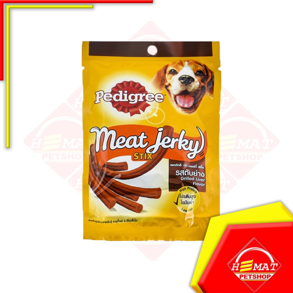 Pedigree Meat Jerky Stix Grilled Liver 60 Gram Makanan Anjing