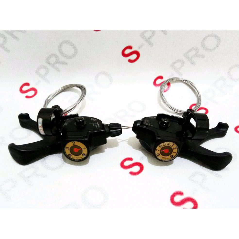 SHIFTER SHIMANO ALTUS ST-CT15 JAPAN 3x7 SPEED