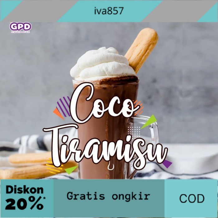 

PROMO Coklat Tiramisu - Milkshake Powder 1 KG GRATIS ONGKIR