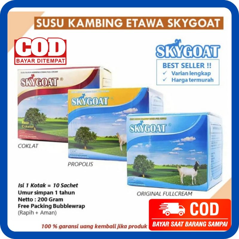 

SKYGOAT Cokelat SKYGOAT Propolis SKYGOAT Original Full Cream SKYGOAT Susu Kambing Etawa Susu Bubuk Ettawa
