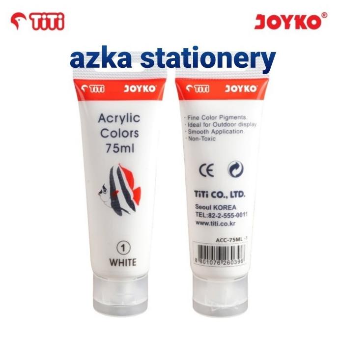 

acrylic color cat akrilik joyko titi a acc - 75ml white